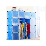 16 Cube Blue Cube Plastic Wardrobe