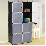 8 Cube Portable Plastic Storage Wardrobe